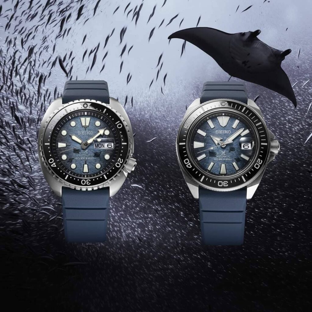 Seiko King Turtle Save The Ocean Manta Ray Srpf Corvus