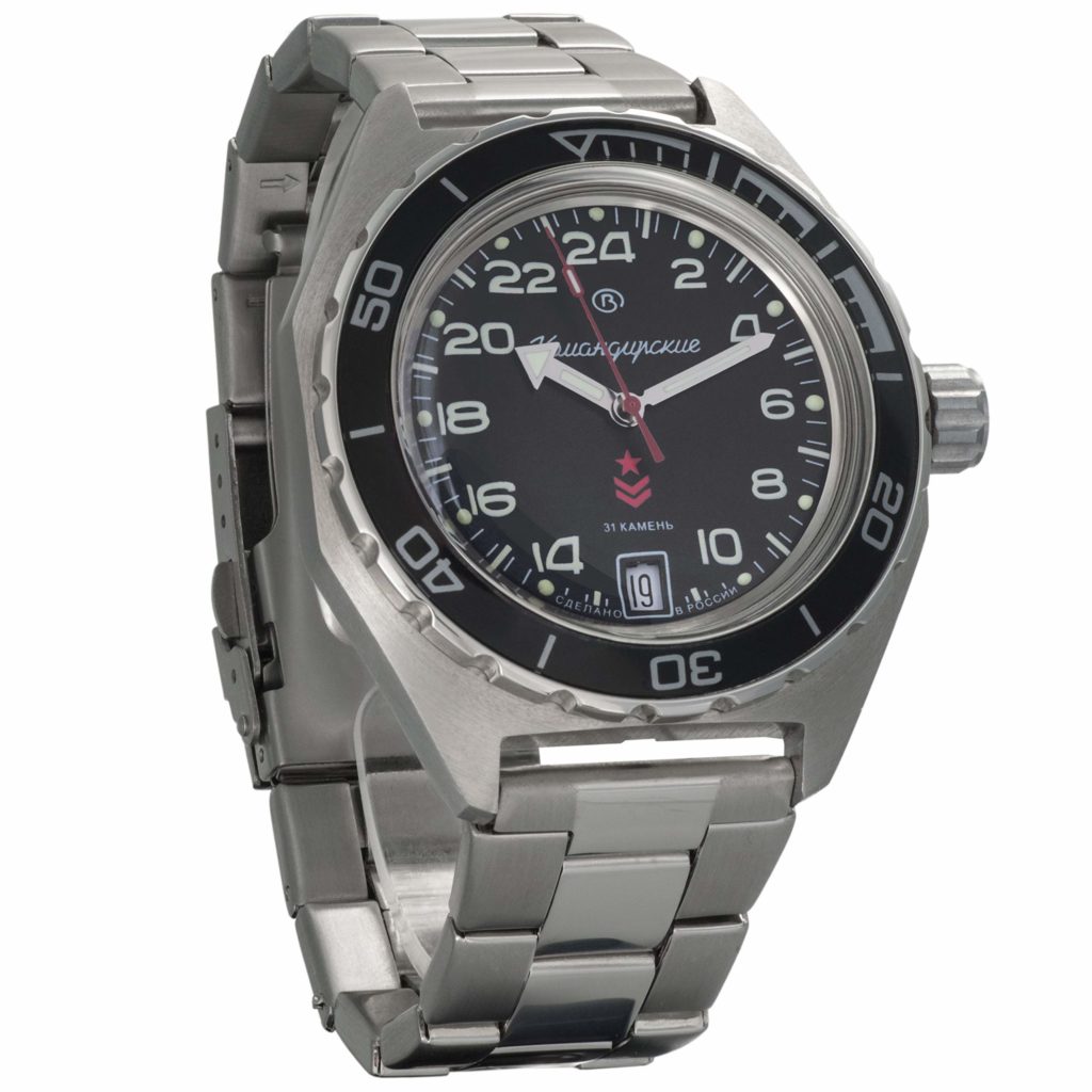 Vostok Komandirskie K65 2431/650541 - Orologio Automatico Russo 24h 200m Impermeabile