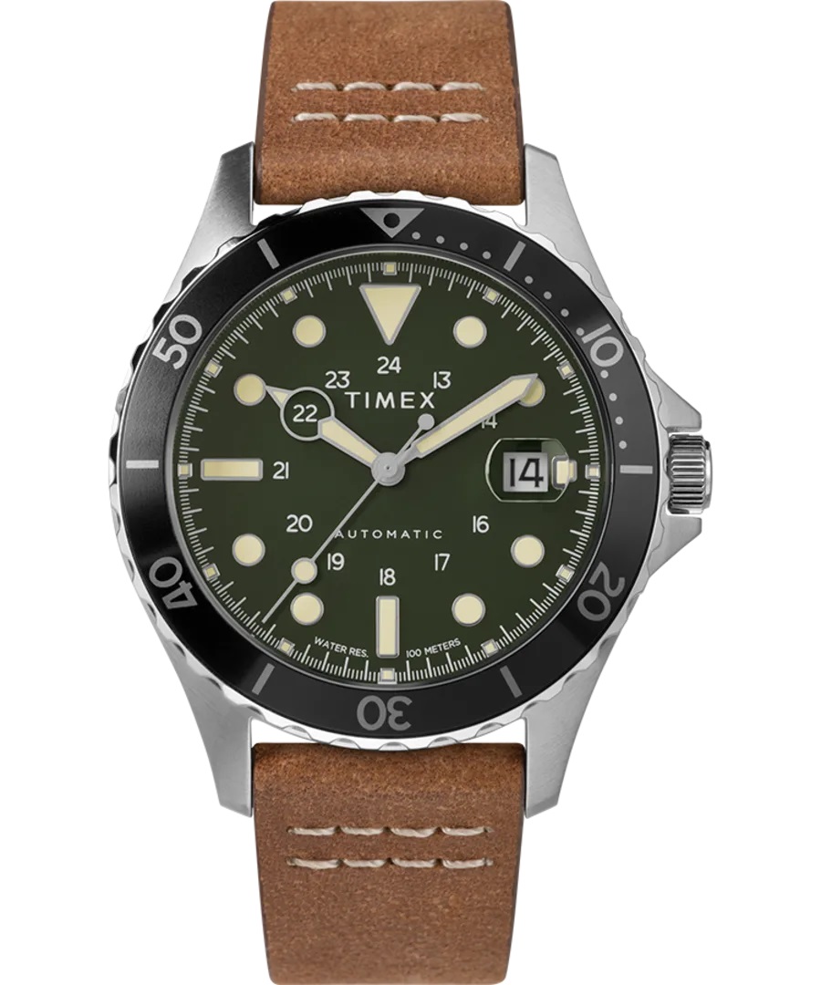 Timex Navy XL Autom tico 41mm Green Corvus