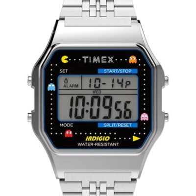 Timex T80 Pac-Man Edição de Aniversário Prata
