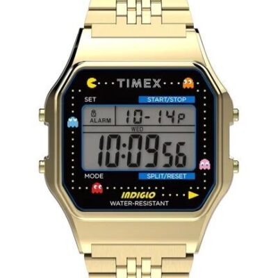 Timex T80 Pac-Man Edição de Aniversário Dourado