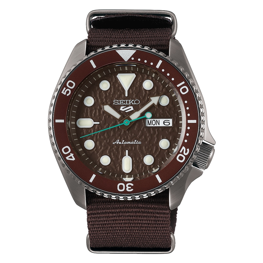 Seiko 5 Sports Sense Matte Brown SRPD 85 Corvus