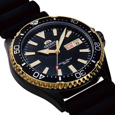 Orient Kamasu Diver Automatico Black Gold RA-AA0005B19B