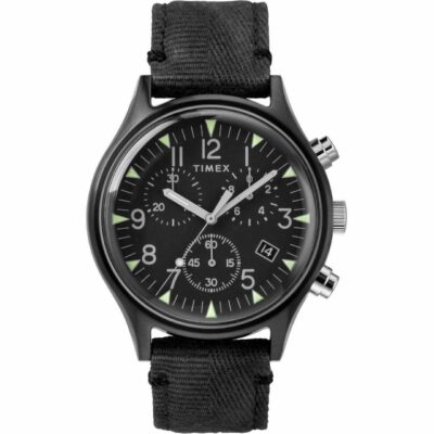 Timex MK1 Military Fabric Chronograph Black