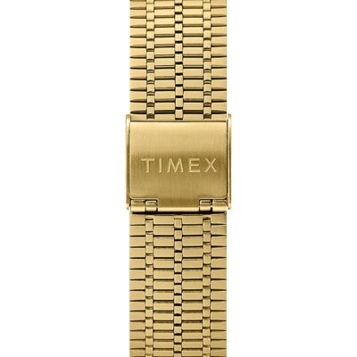 Timex Q Reissue Rose Gold Blue Dial
