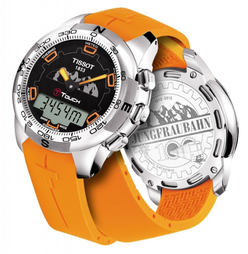 Tissot T Touch II Jungfraubahn Titanium Orange Corvus