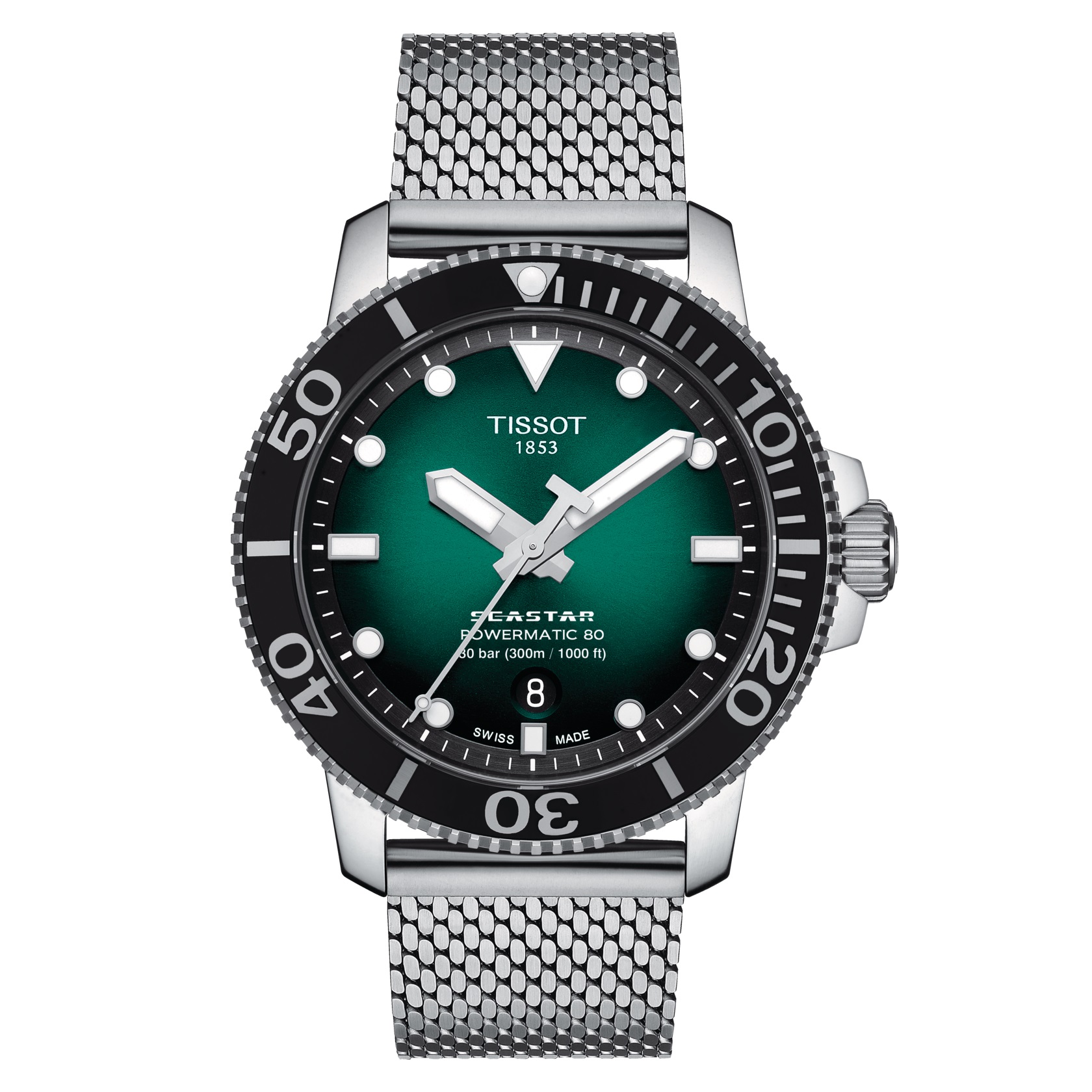 Tissot Seastar 1000 Powermatic 80 Green Corvus