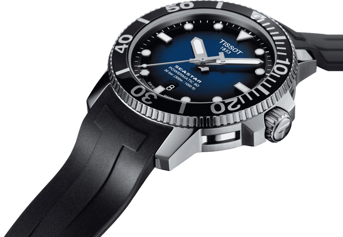 Tissot Seastar 1000 Powermatic 80 Ocean Blue Corvus