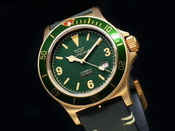 Glycine Combat Sub 42 Green Bronze GL0268 Corvus