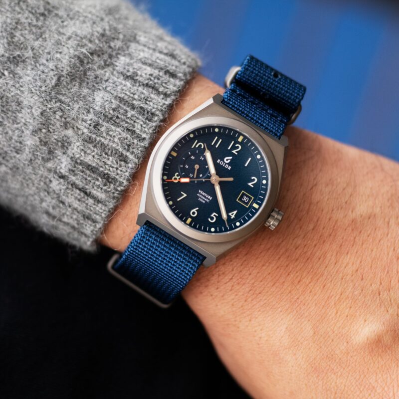 Boldr Venture Wayfarer-Navy Automatic Titanium - Image 3