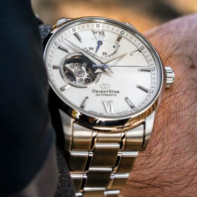 Orient Star Open Heart White Power Reserve RE-AT0003S