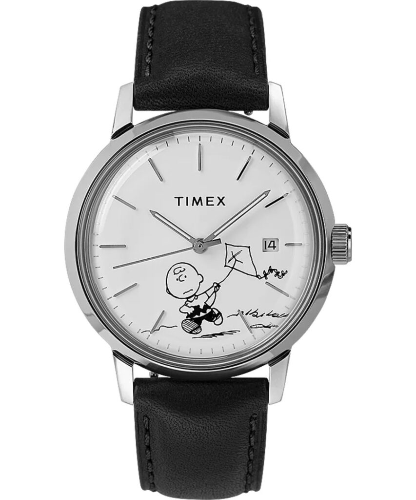 Timex Marlin Automatico Orologio Da Uomo 40mm – Cinturino In Pelle Marrone E Quadrante Blu - 4