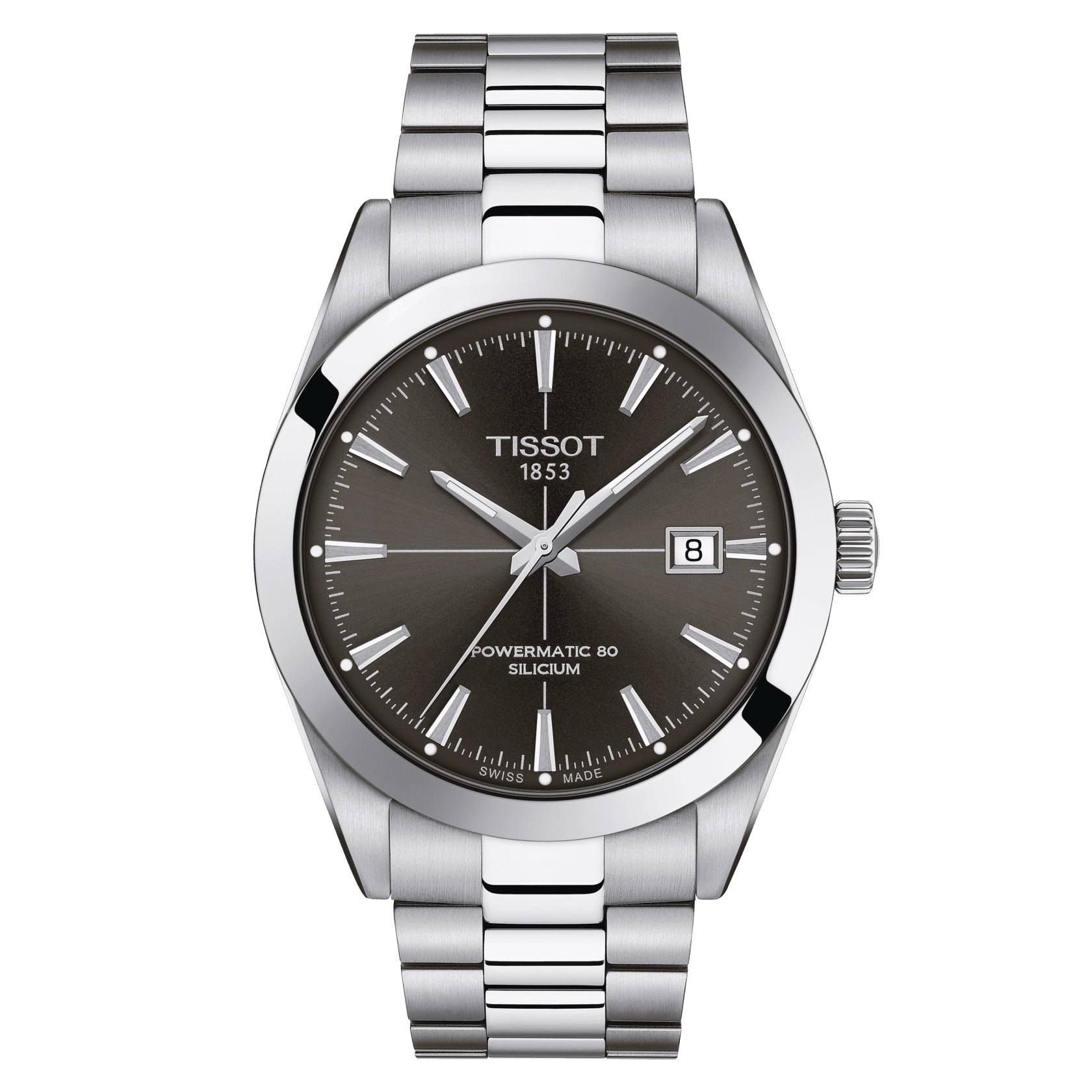 Tissot Gentleman Powermatic 80 Automatic Dark Rodium Slicium T127.407.11.061.01 Corvus