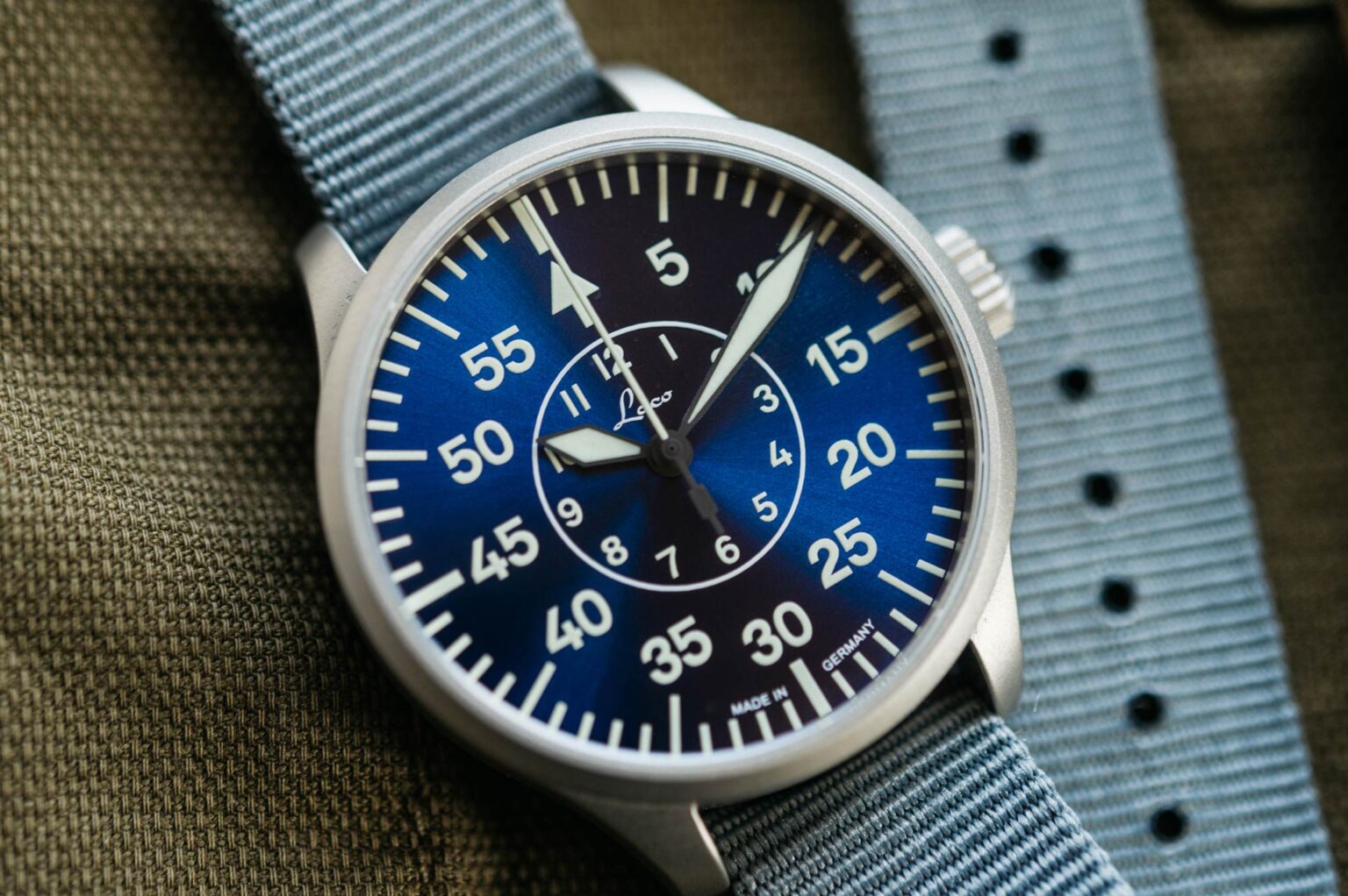 Laco Pilot Aachen Blaue Stunde 42 B-Type Automático 862101 - Corvus