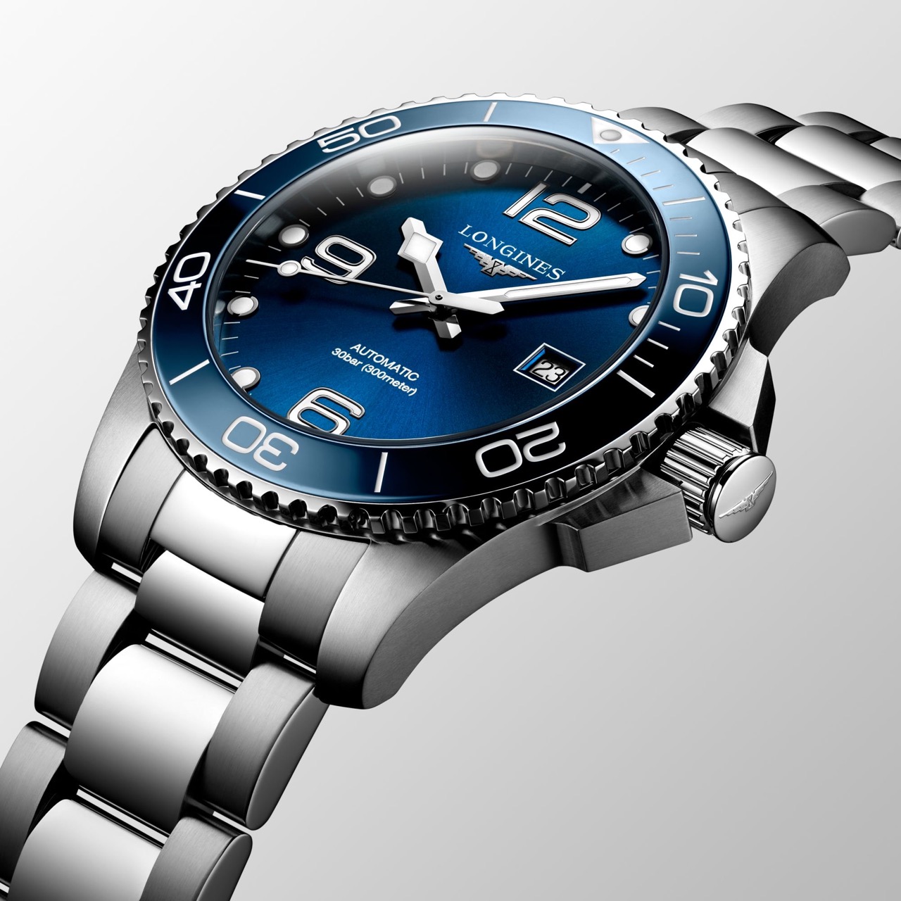 Longines HydroConquest Blue Dial 41 mm Ceramic L3.781.4.96.6 Corvus