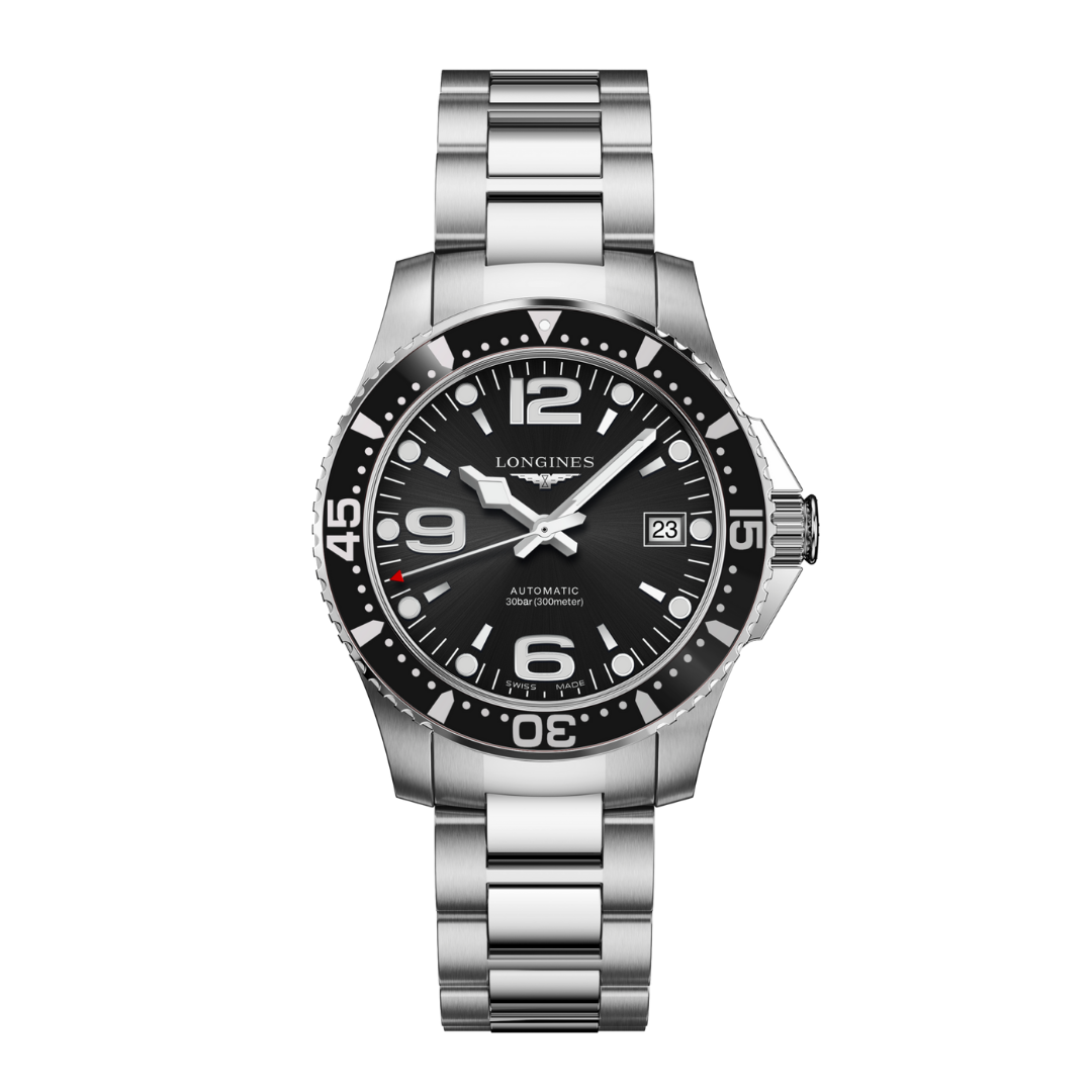 Longines HydroConquest Black Dial 39 mm L3.741.4.56.6 Corvus