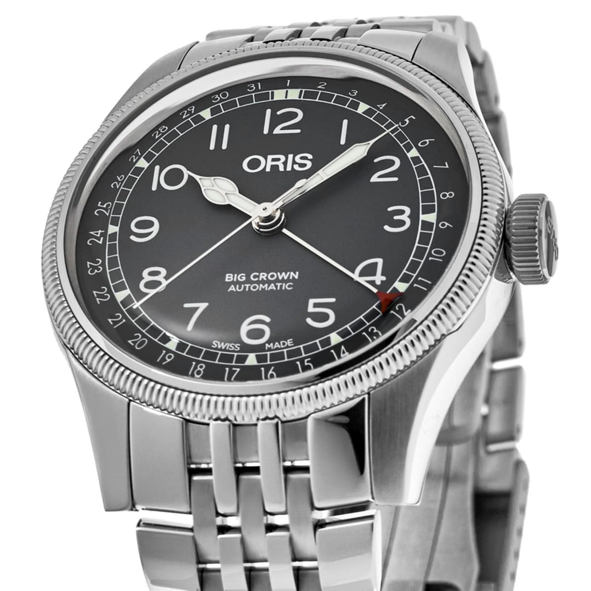 Oris Big Crown Pointer Date Black Steel 01 754 7749 4064 07 8 17 22 Corvus