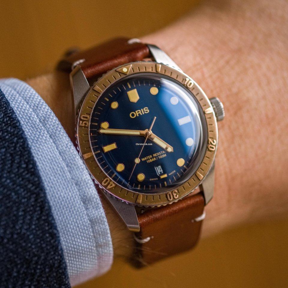 Oris Divers Sixty Five Automatic Bronze Blue 01 733 7707 4355 07 5 20 45 Corvus