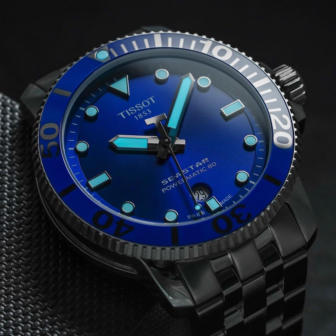 Tissot Seastar 1000 Powermatic 80 Blue T120.407.11.041.00 Corvus