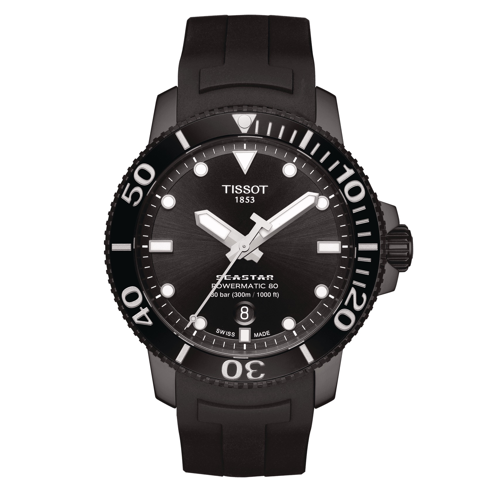 Tissot Seastar 1000 Powermatic 80 All Black T120.407.37.051.00 Corvus