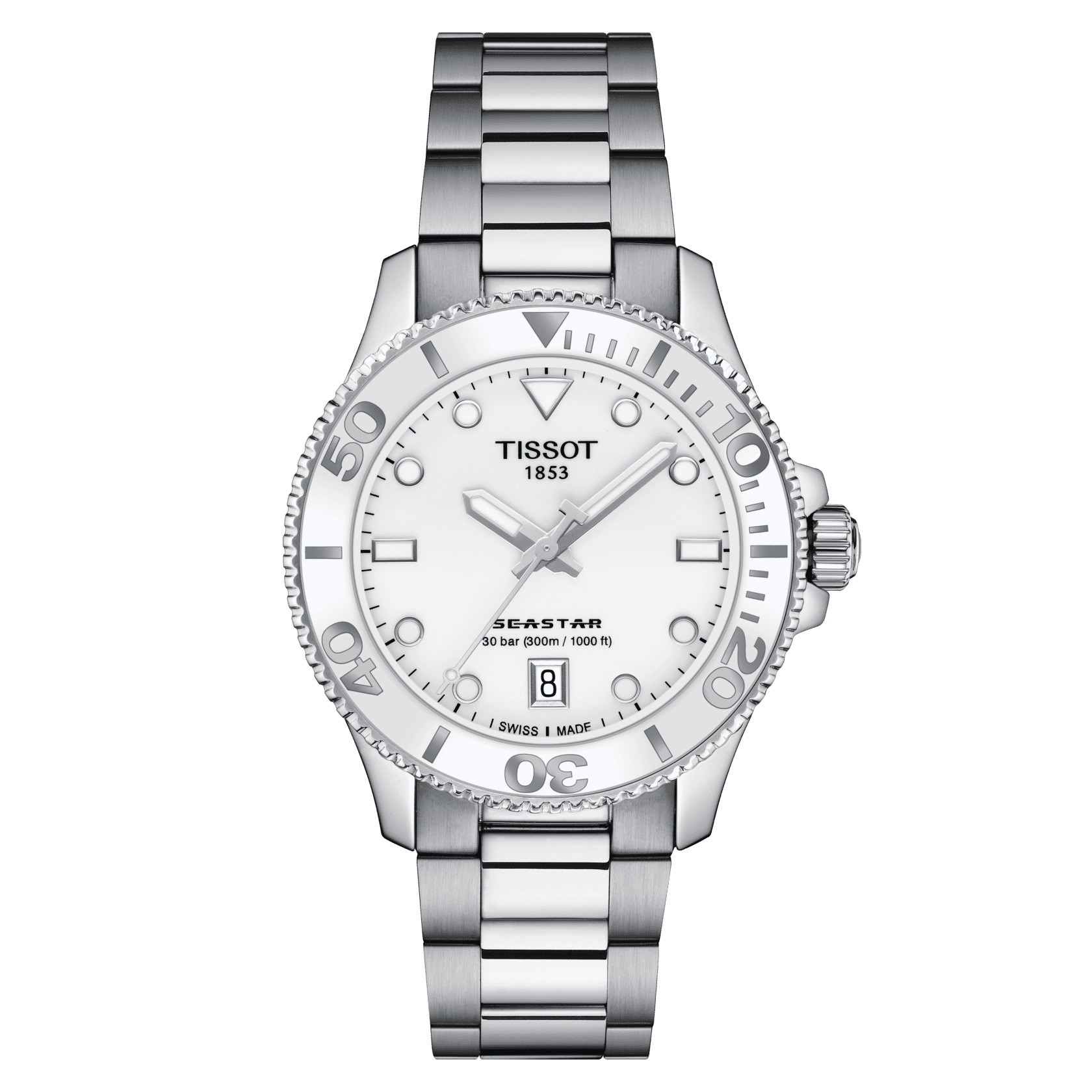 Tissot Seastar 1000 White 36mm T120.210.11.011.00 Corvus