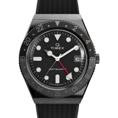 Timex Q Reissue GMT All Black 38mm TW2V38200