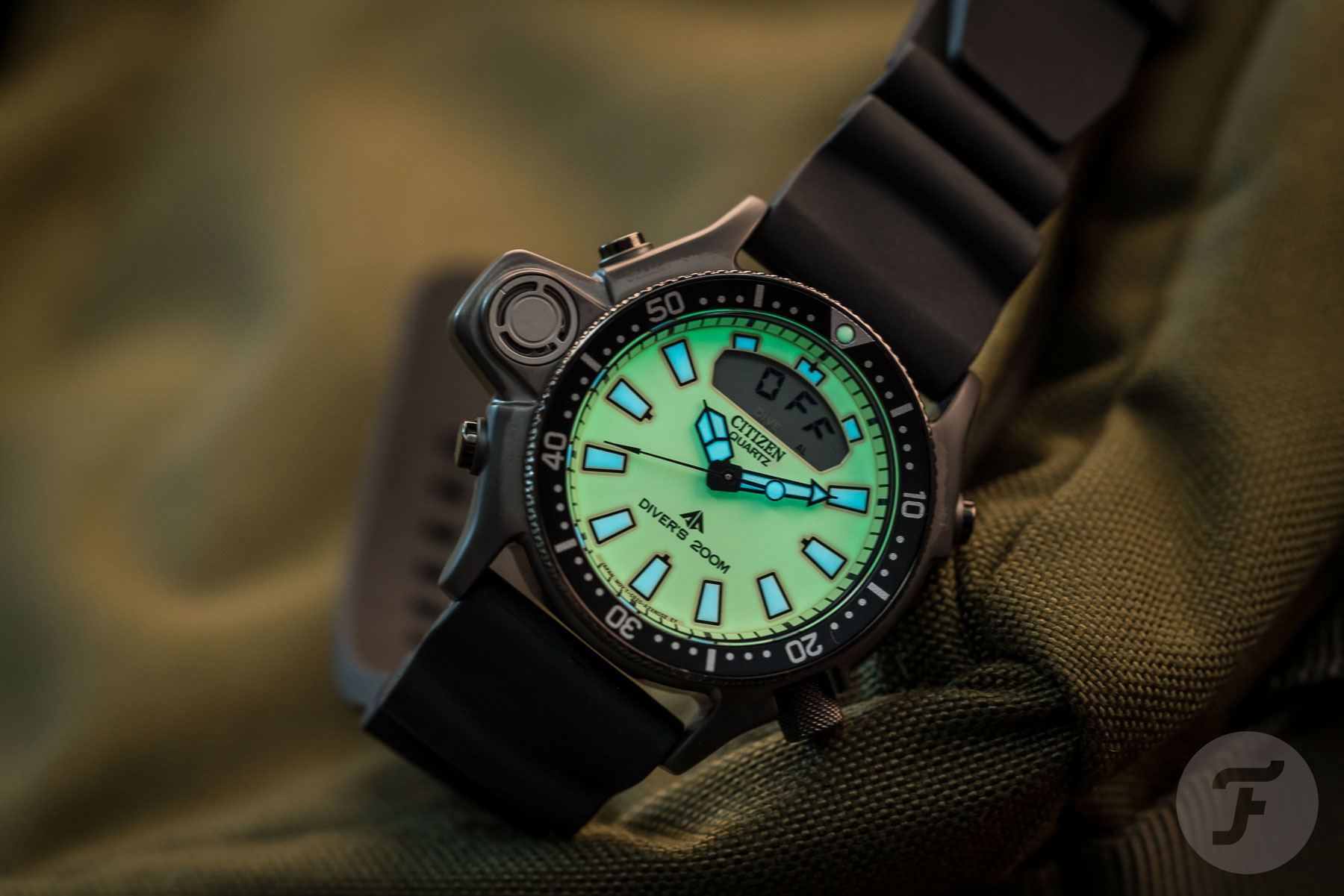 Citizen Promaster Aqualand Profundor Full Lume JP2007 17W Corvus