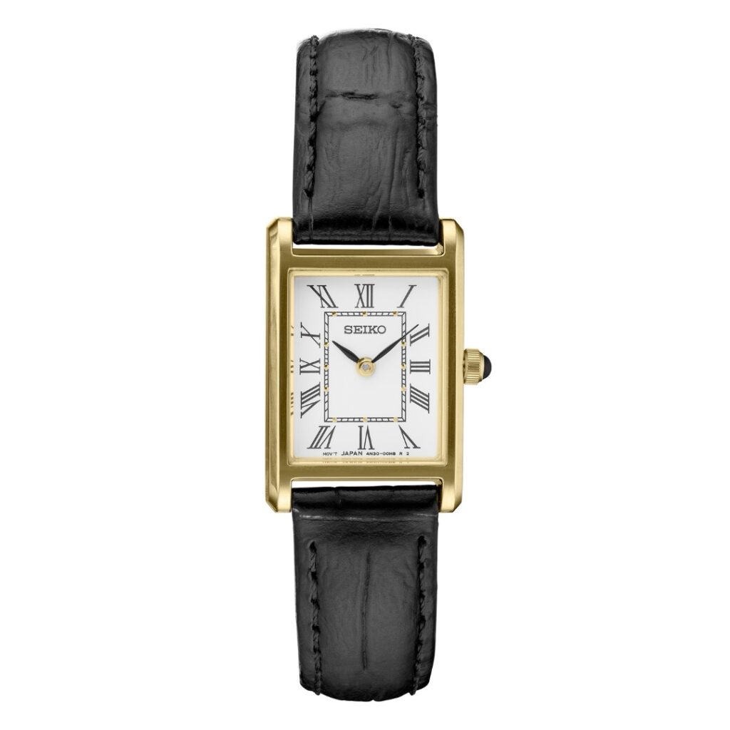 Seiko Rectangular Seiko Square Silver Classic Tank Feminino Gold SWR054 - Corvus
