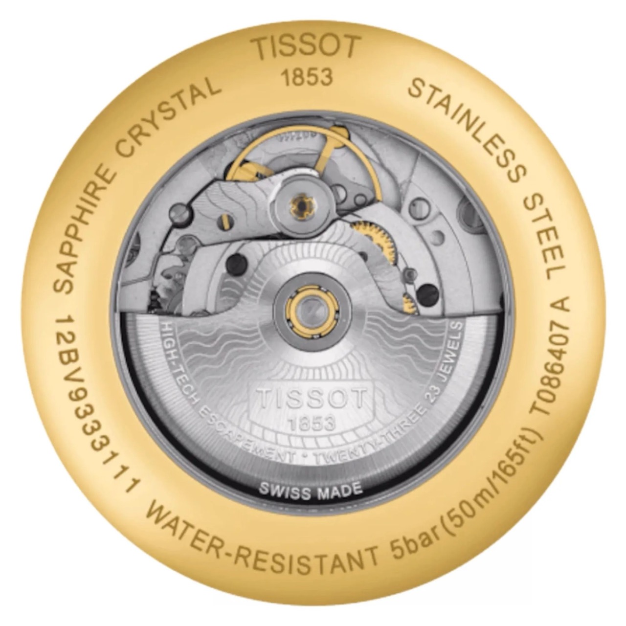 Tissot Powermatic 80 Ivory Champagne Automatico T086.407.22.261.00