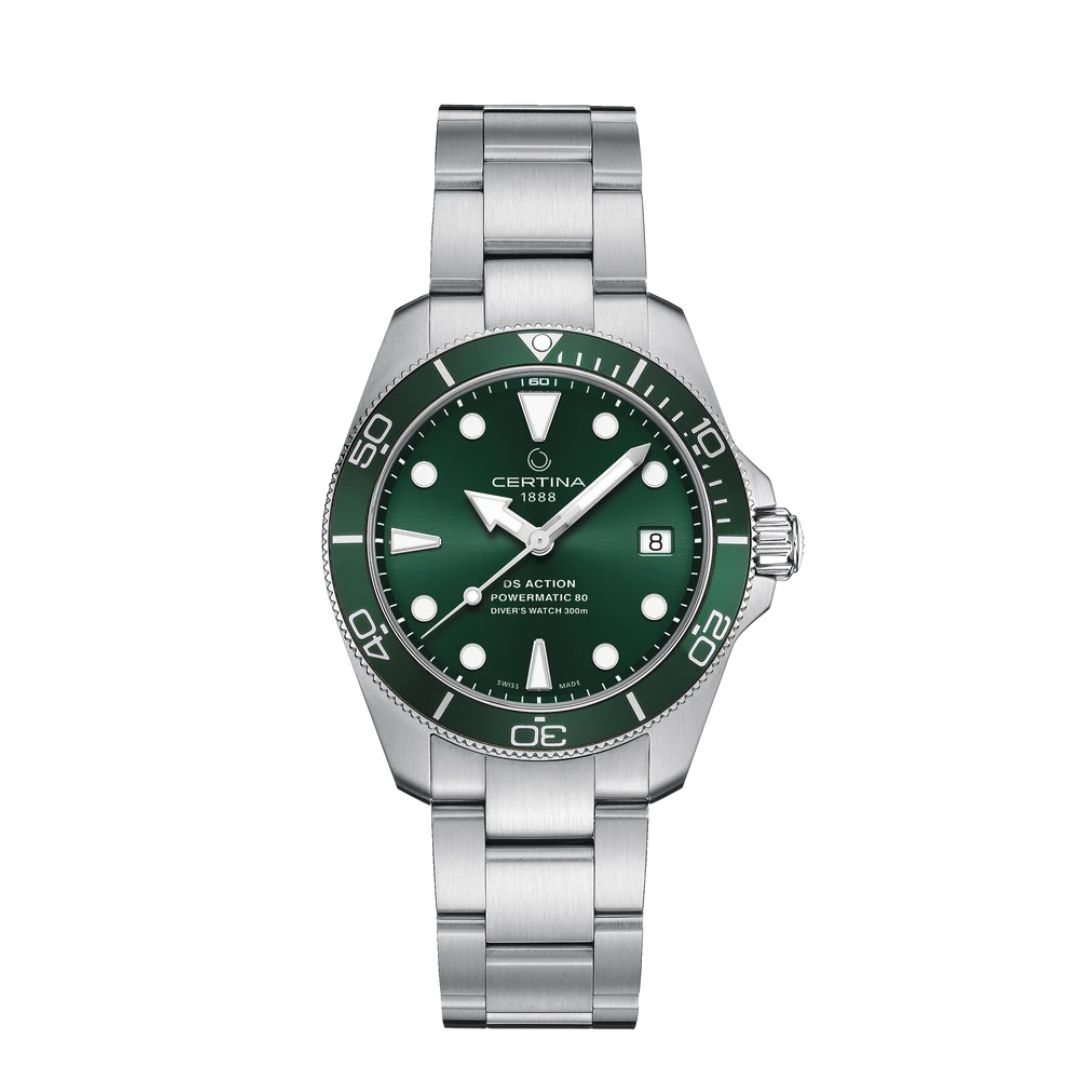 Certina DS Action Diver Automatico Green 38mm C032.807.11.091.00