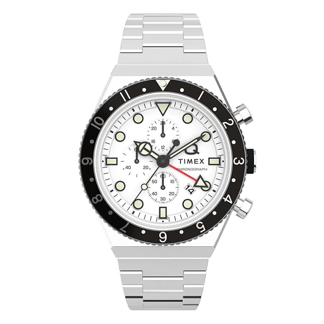 Timex Q Reissue Chronograph Time Zone GMT 40mm TW2V69900