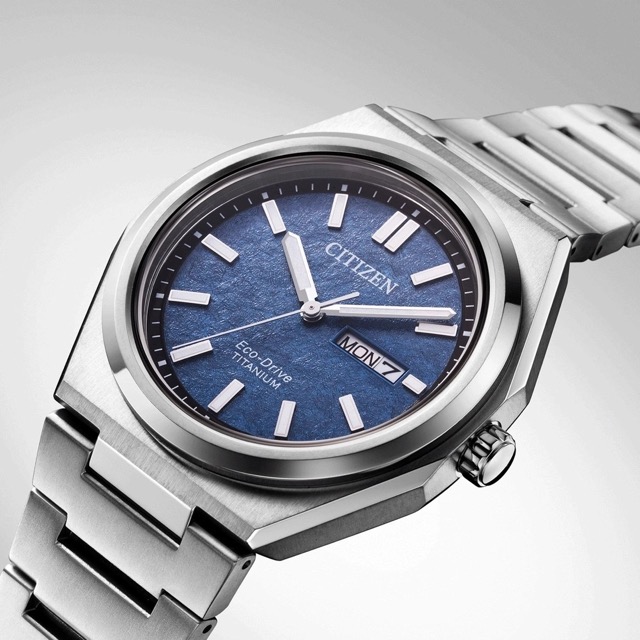 Citizen Super Titanium Eco-Drive Blue AW0130-85LE