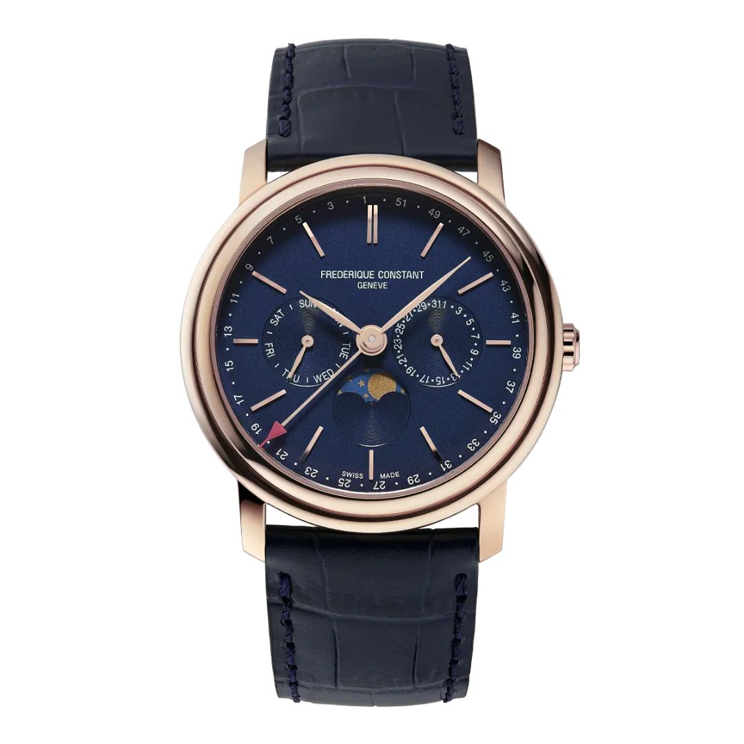 Frederique Constant Classics Index Business Timer Blue FC-270N4P4