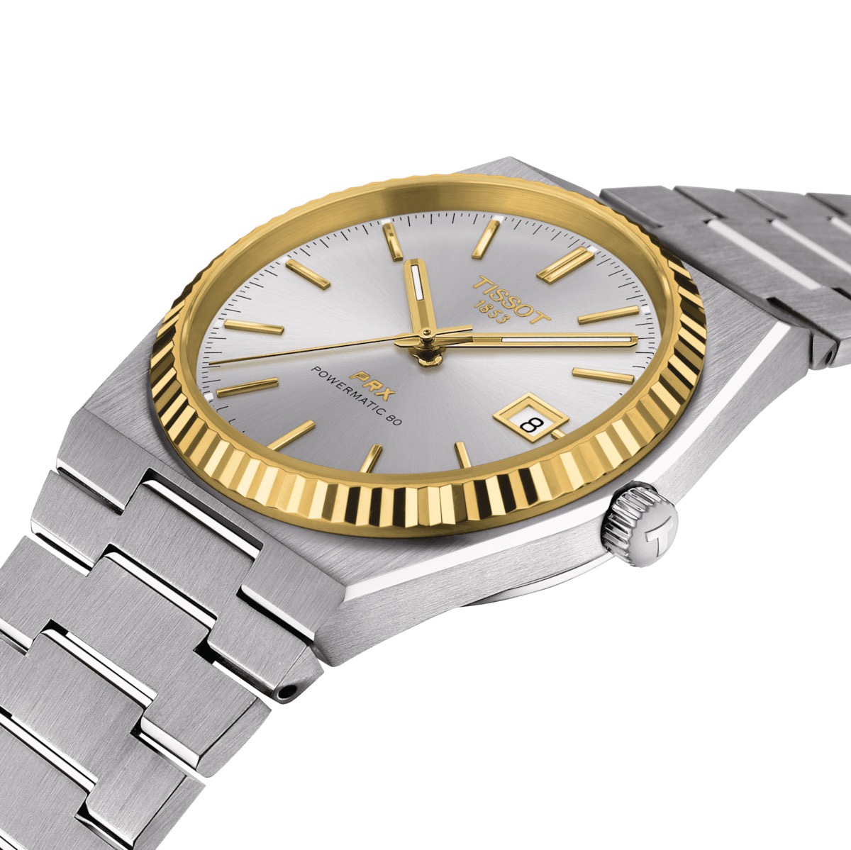 Tissot PRX Gold 18k Silver Automático T931.407.41.031.01