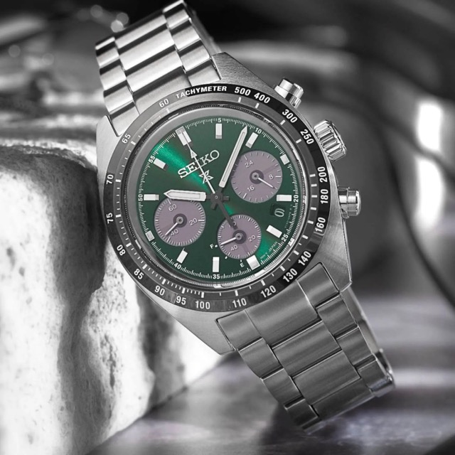 Seiko Prospex Chronograph Speedtimer Green SSC933