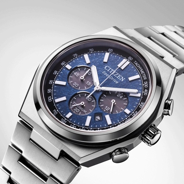 Citizen Super Titanium Eco-Drive Cronógrafo Azul CA4610-85L