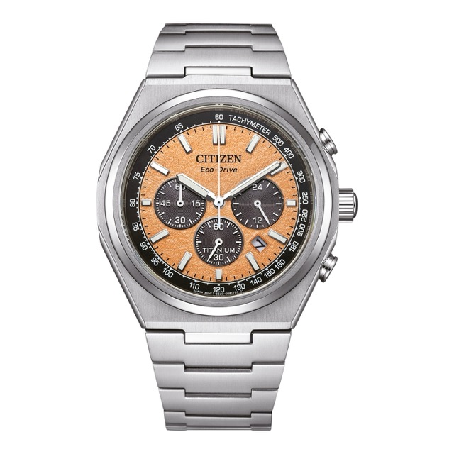 Citizen Super Titanium Eco-Drive Cronógrafo Salmon CA4610-85Z