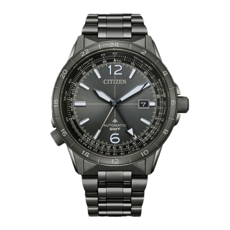 Citizen Orologio Automatico Uomo NB6045-51H - Cassa 44mm, Cinturino In Acciaio, Quadrante Grigio, 20 Bar