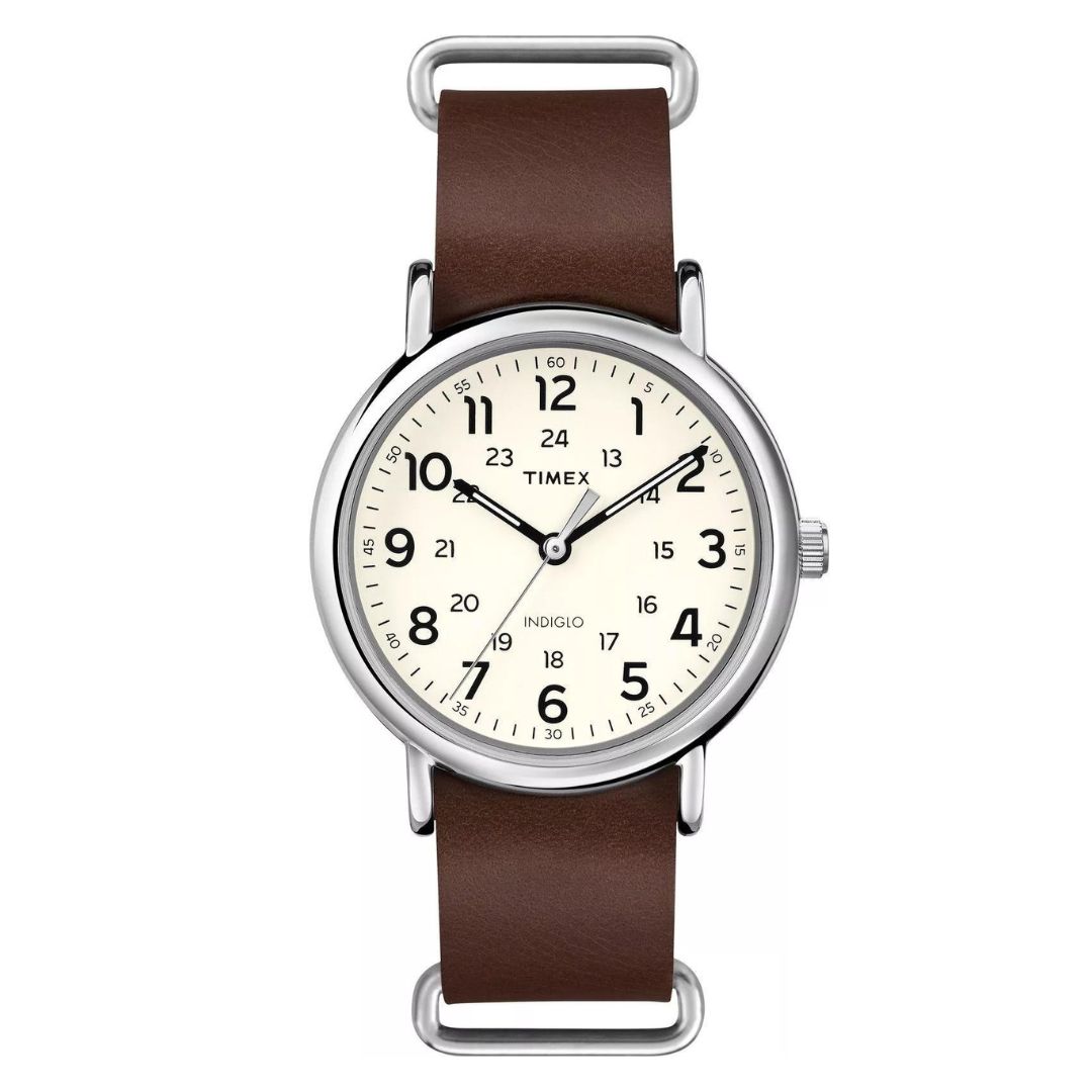 Timex Weekender Cream Nato Indiglo T2P495