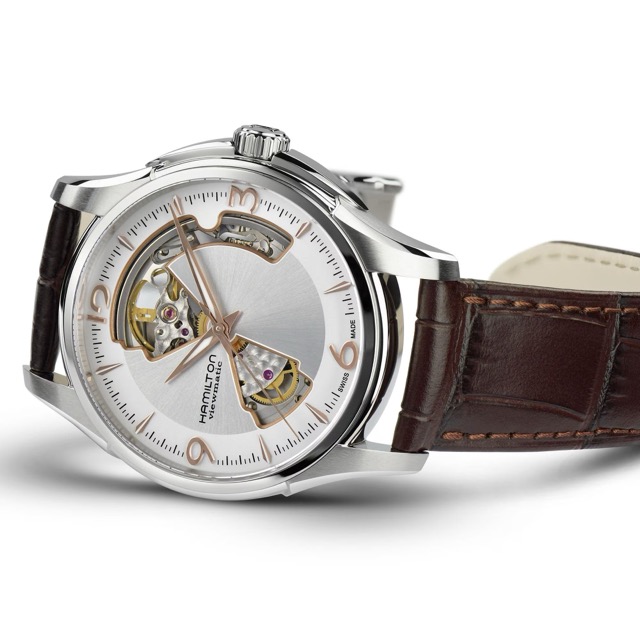 Hamilton Jazzmaster Open Heart Automatico Silver H32565555