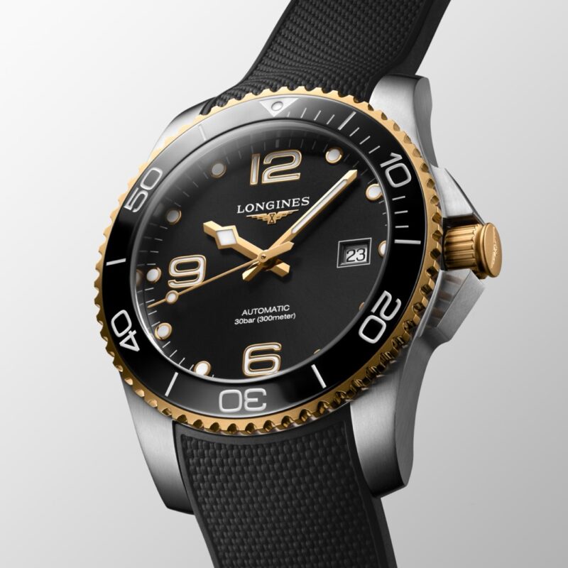 Longines HydroConquest Gold Rubber 41 mm Ceramic L3.781.3.56.9 - Image 3