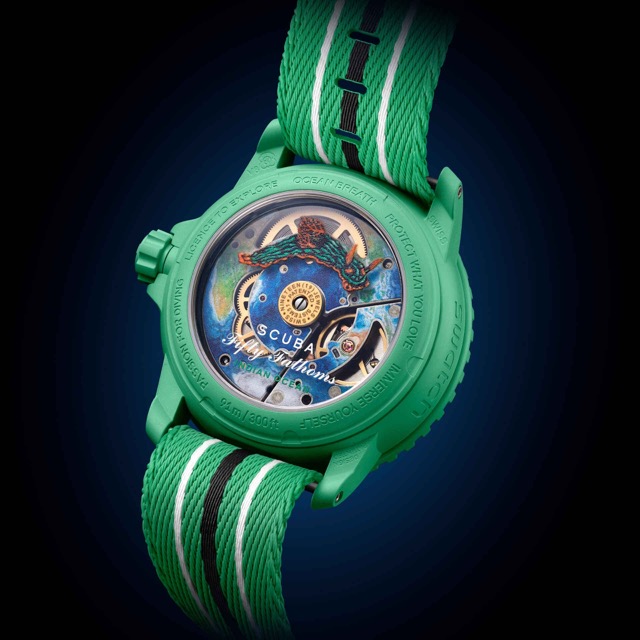 Swatch Blancpain Fifty Fathoms Scuba Indian Ocean Verde SO35I100C