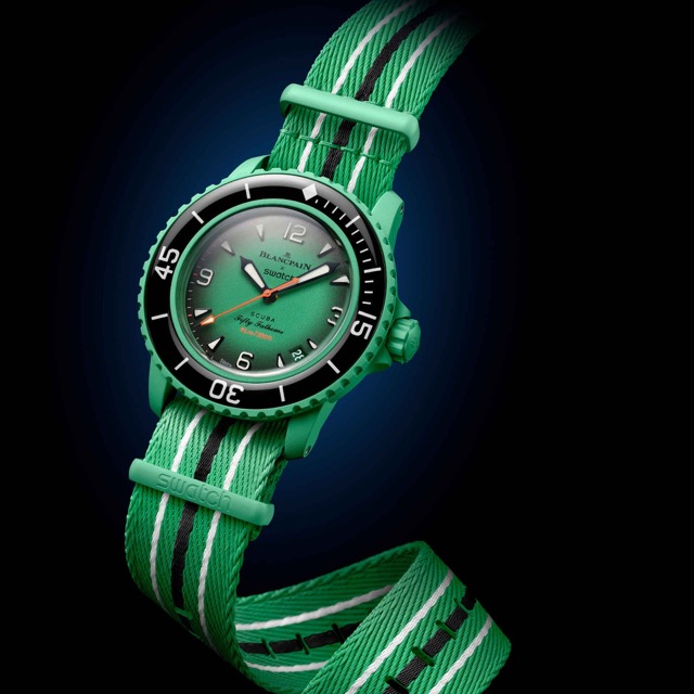 Swatch Blancpain Fifty Fathoms Scuba Indian Ocean Verde SO35I100C