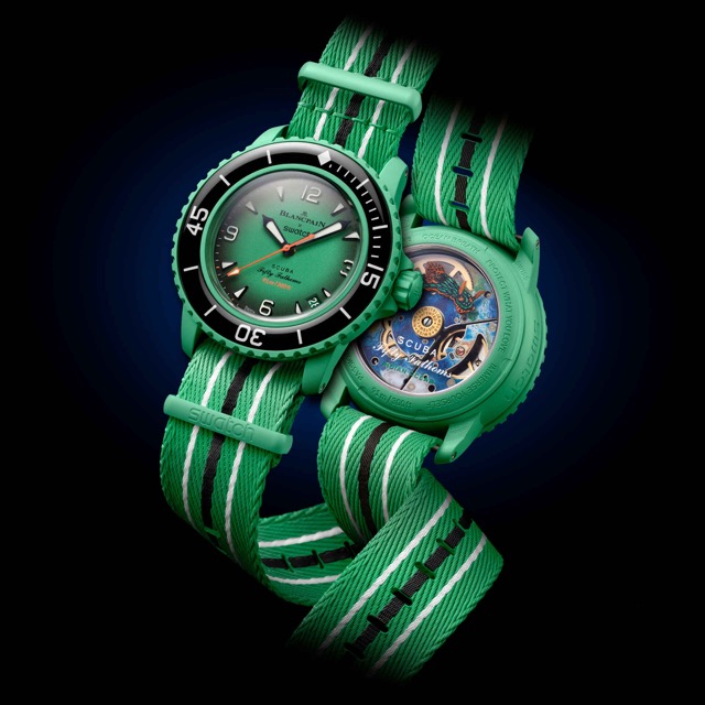 Swatch Blancpain Fifty Fathoms Scuba Indian Ocean Verde SO35I100C