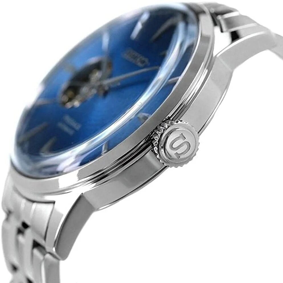 Seiko Pressage Cocktail Blue Acapulco Open Heart SSA439