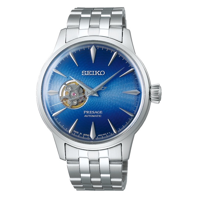 Seiko Pressage Cocktail Blue Acapulco Open Heart SSA439