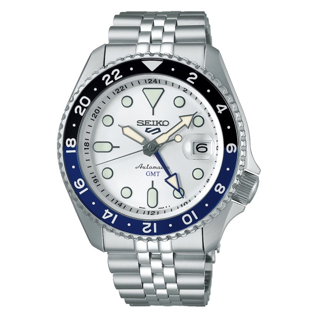 Seiko 5 Sports GMT White Automatico SSK033