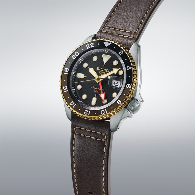 Seiko 5 Sports GMT Gold Automatico SSK036