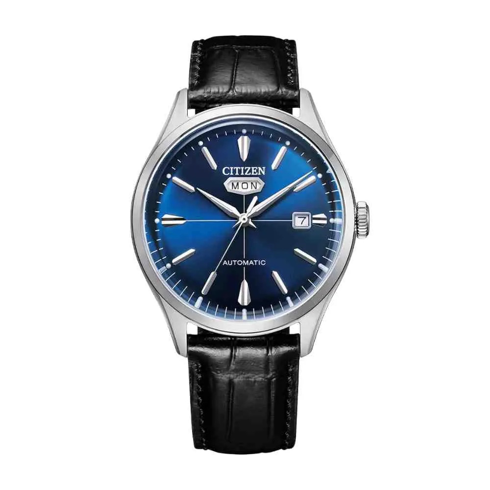 Citizen Record Day Date Blue Automático NH8390-20L