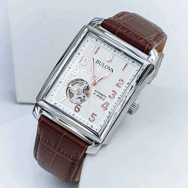 Bulova Sultton Automatico Open Heart White 96A268